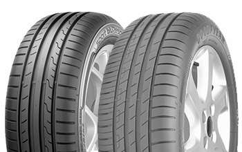 EfficientGrip Performance von Goodyear und der Sport BluResponse von Dunlop