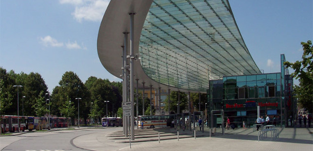 Zentraler Omnibusbahnhof (ZOB) in Hamburg-St. Georg.