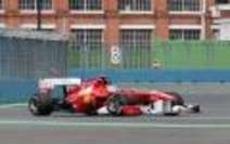 Alonso in 2. Valencia-Training vorne